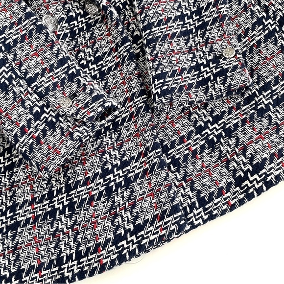 ZARA Plaid Double Breasted Tweed Blazer - Picture 9 of 14